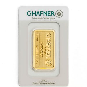 C. Hafner 1 t/oz goudbaar
