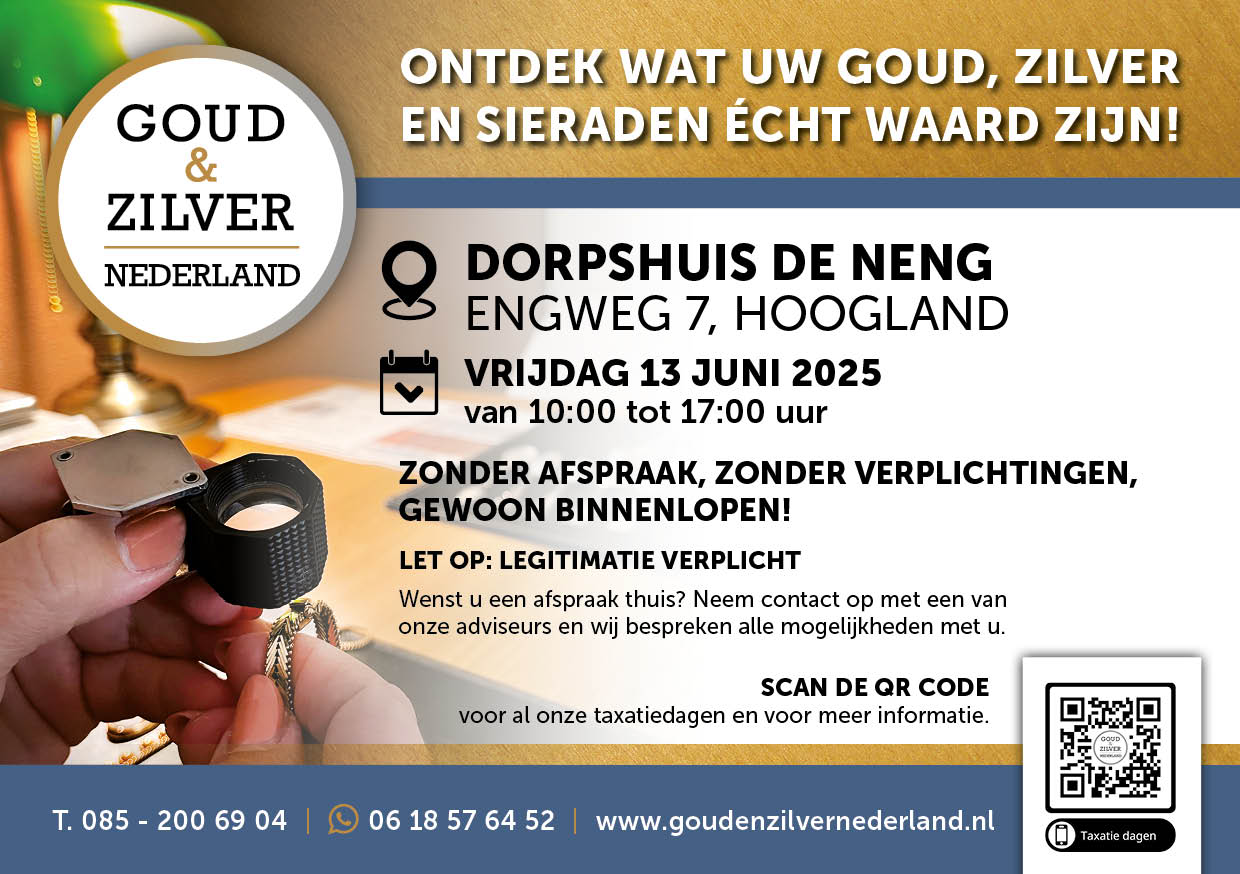 Dorpshuis De Neng te Hoogland : Inkoop van o.a goud, zilver, sieraden, antiek, en gratis taxatie