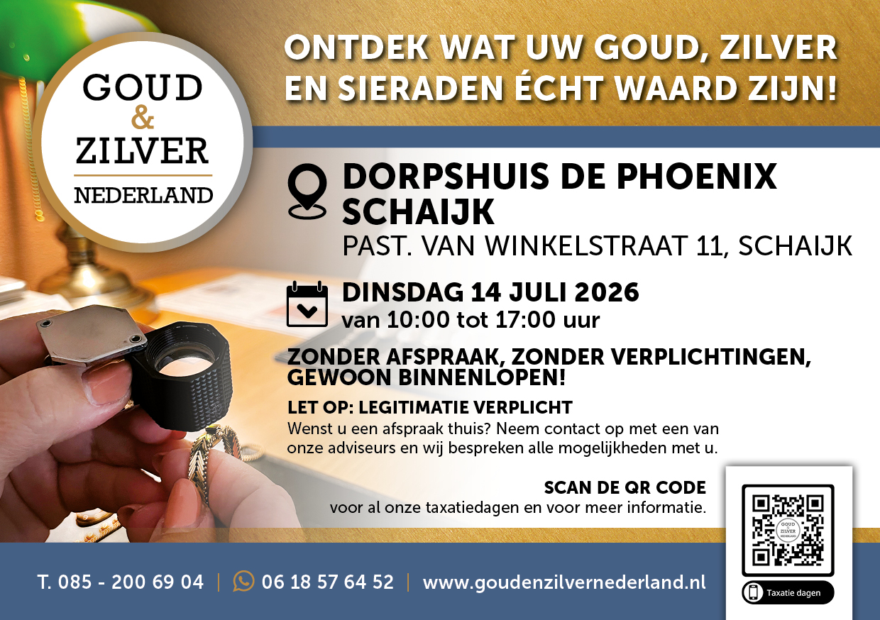 Dorpshuis de Phoenix te Schaijk : Gratis Taxatie en  Inkoop van o.a. Vintage, goud, zilver, sieraden en antiek.