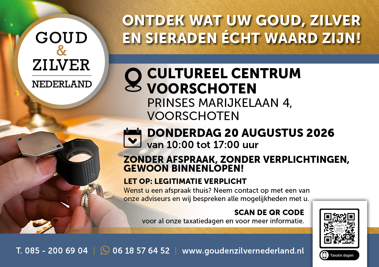 Cultreel centrum Voorschoten te Voorschoten : Gratis Taxatie en  Inkoop van o.a. Vintage, goud, zilver, sieraden en antiek.