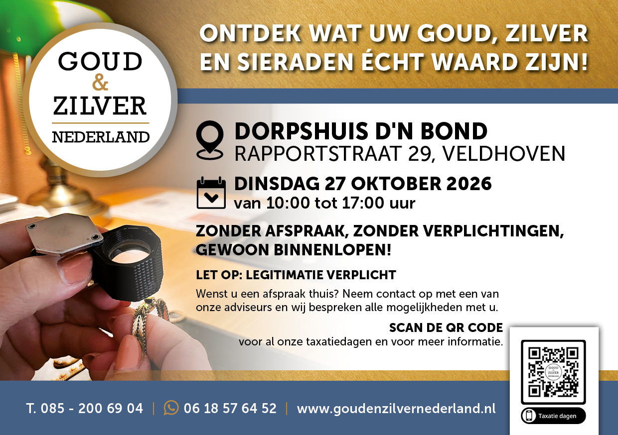 Dorpshuis D’n Bond te Veldhoven – Taxatie & Inkoop van Goud, Zilver, Sieraden, Antiek, Vintage & Retro